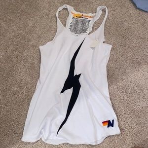 Aviator Nation racer back tee NWT